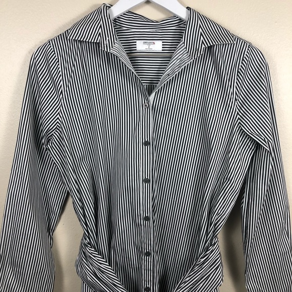 Untuckit for her Alexa Stripe Shirtwaist Button Up Dress Work Office Size 2 - Picture 4 of 12